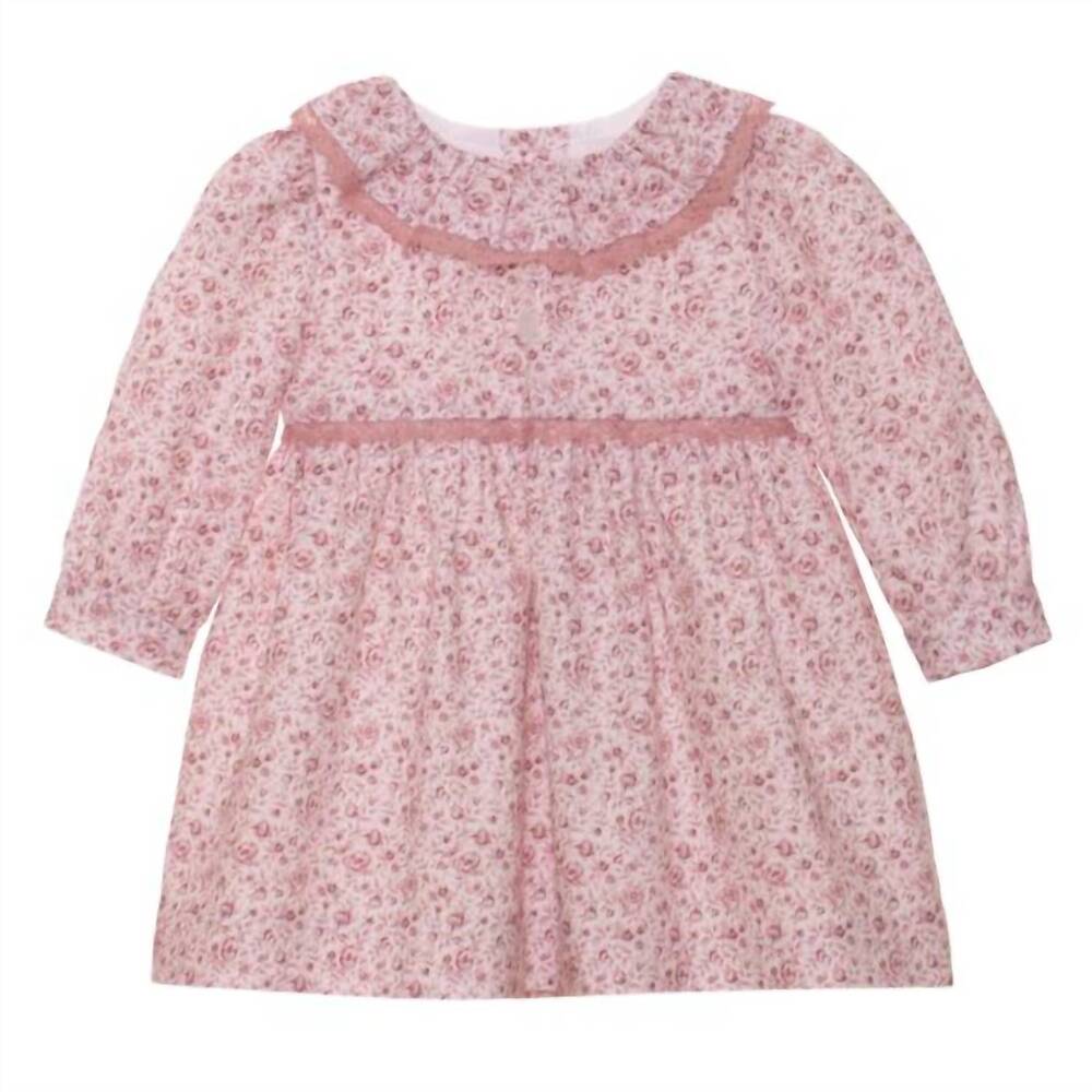 NEW PATACHOU baby girl's floral roses dress in pink